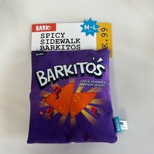 BARK Spicy Sidewalk Barkitos Dog Toy - Purple and Orange